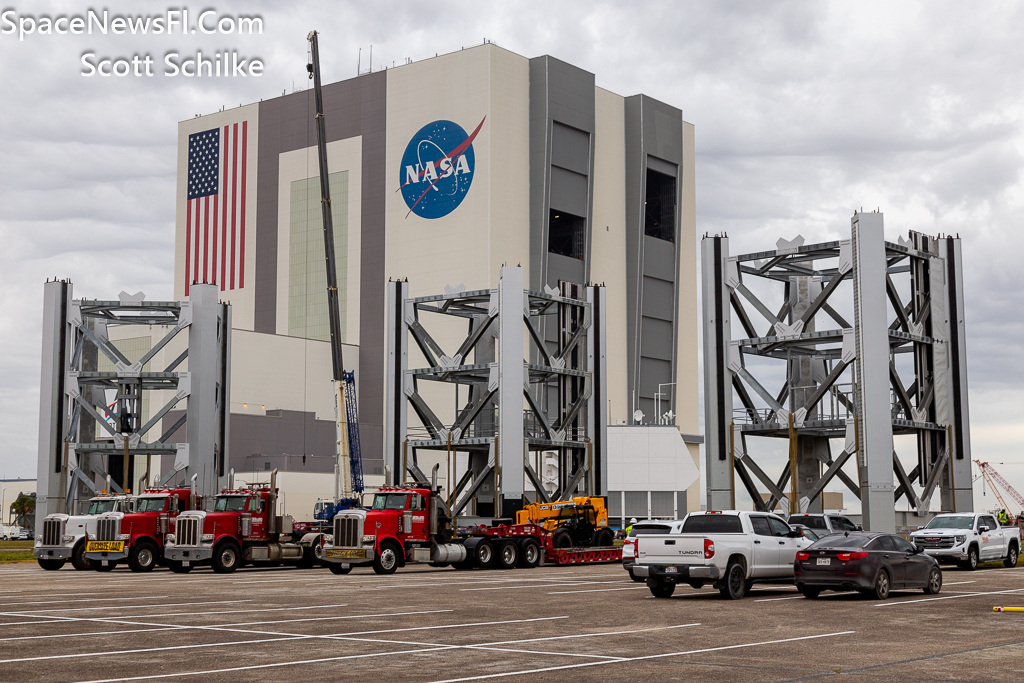 SpaceX Starship Launch Tower Segments Heading to Starbase Tx