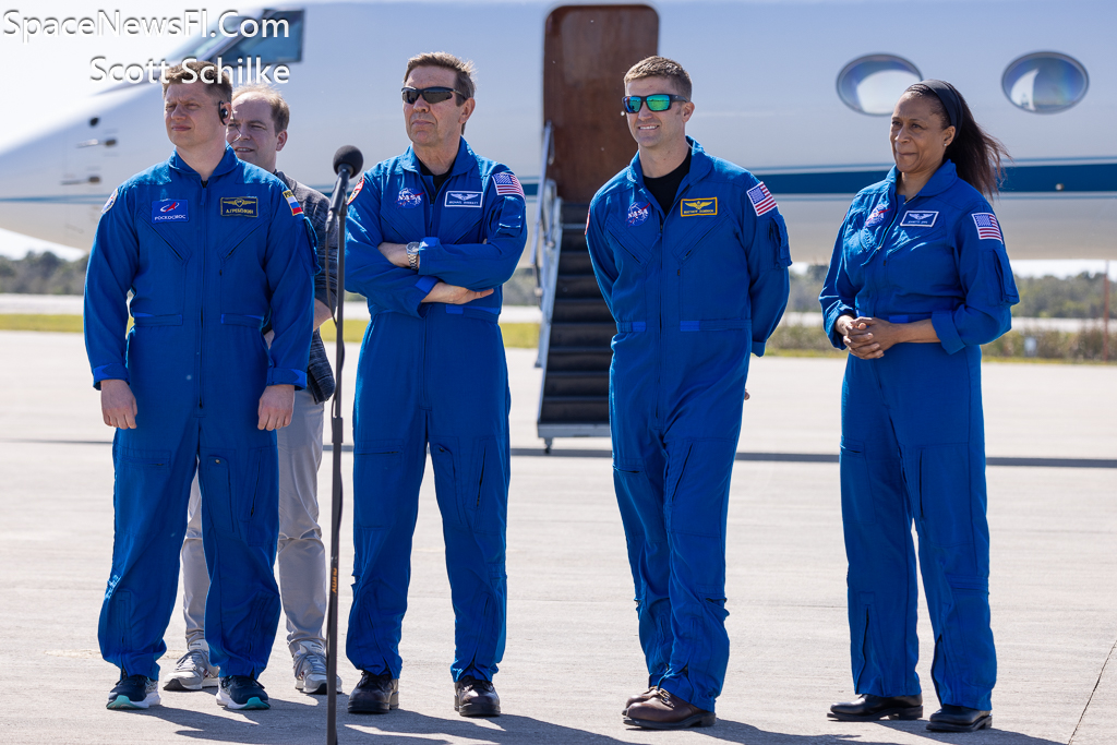 NASA SpaceX Crew 8 Astronauts Arrival KSC