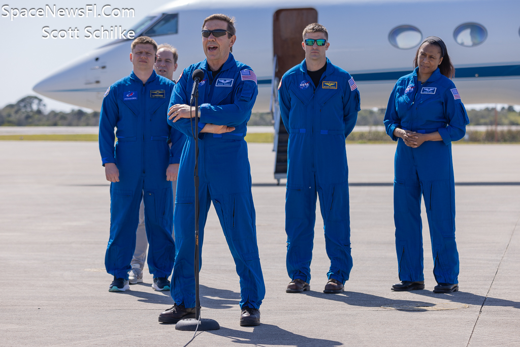 NASA SpaceX Crew 8 Astronauts Arrival KSC