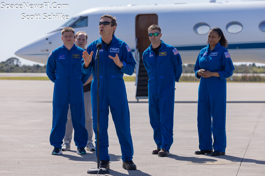 NASA SpaceX Crew 8 Astronauts Arrival KSC