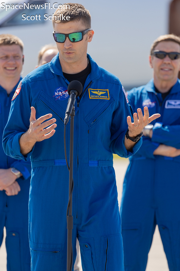 NASA SpaceX Crew 8 Astronauts Arrival KSC