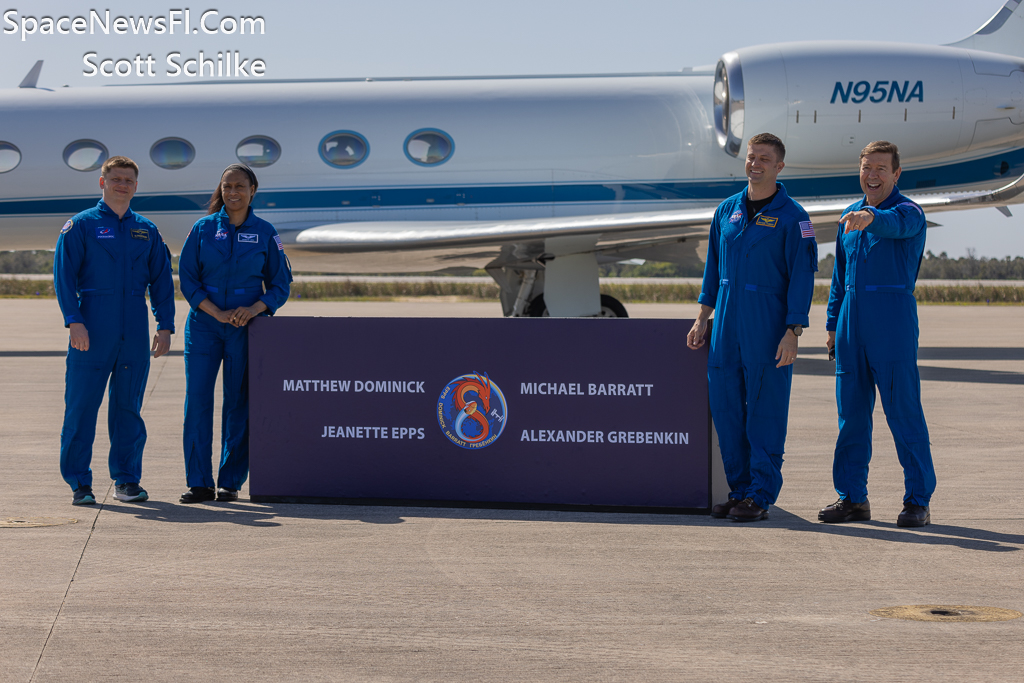 NASA SpaceX Crew 8 Astronauts Arrival KSC