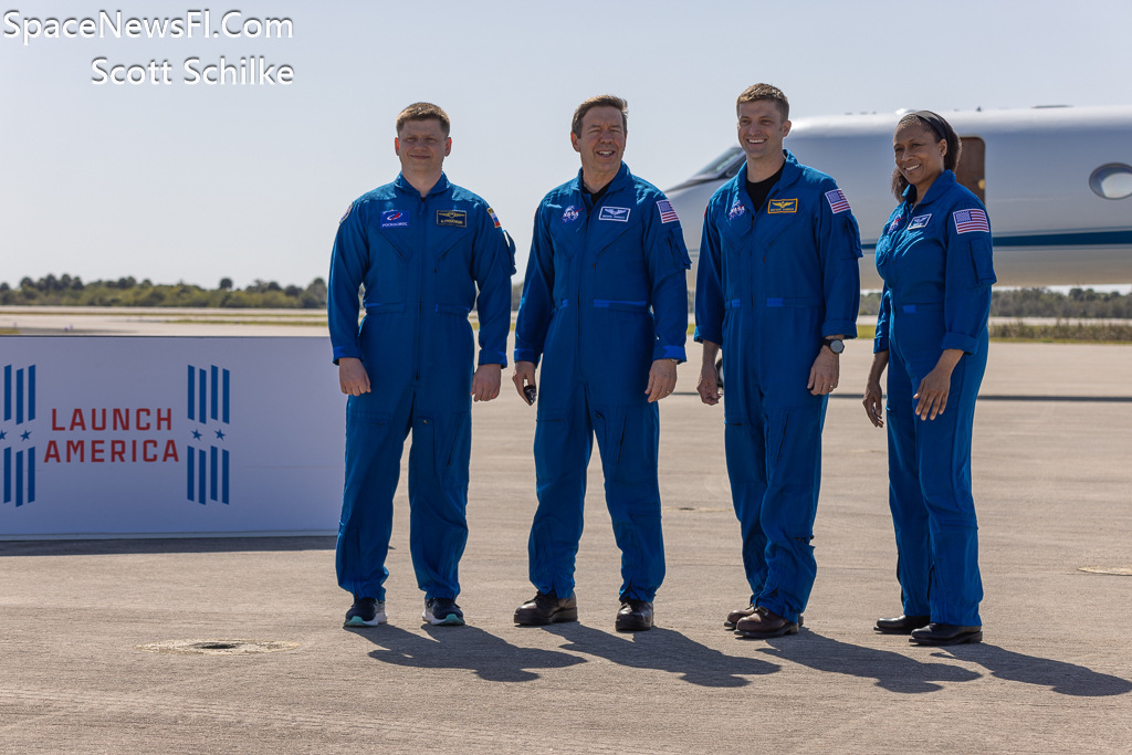 NASA SpaceX Crew 8 Astronauts Arrival KSC