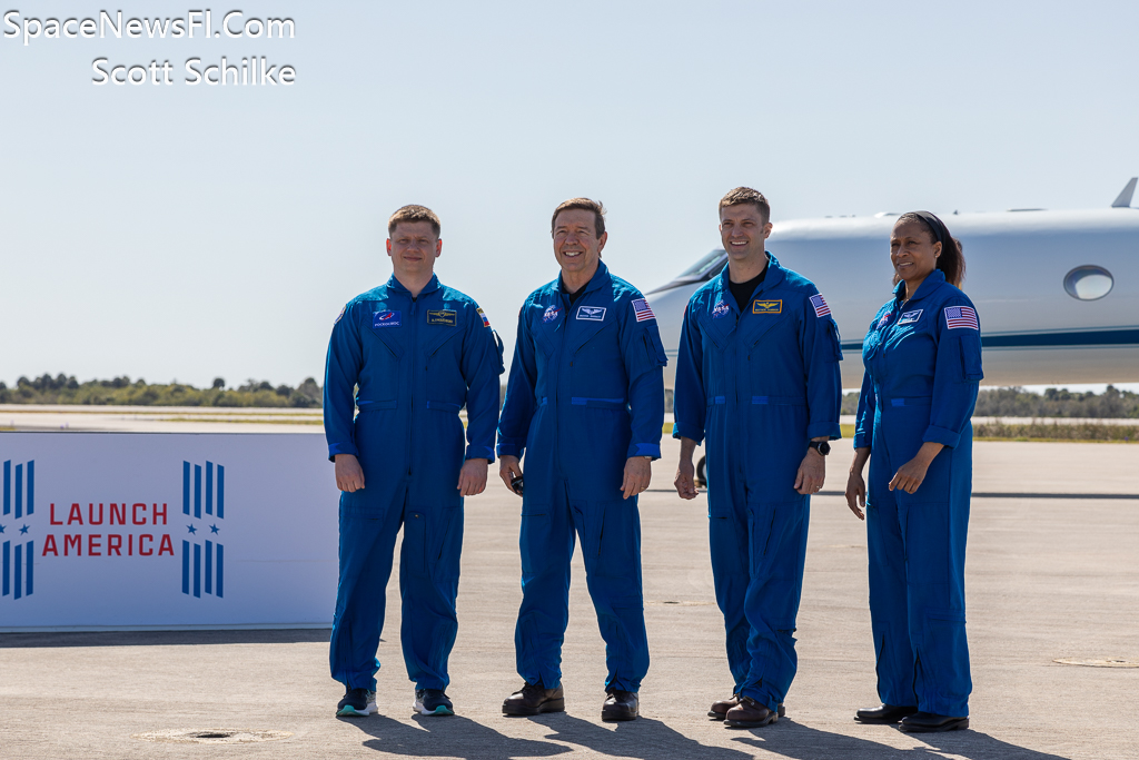 NASA SpaceX Crew 8 Astronauts Arrival KSC