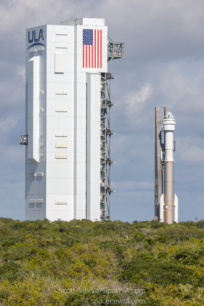 Rollout from the ULA VIF to SLC-41 Launch Pad Boeing Starliner Crewed Test Flight