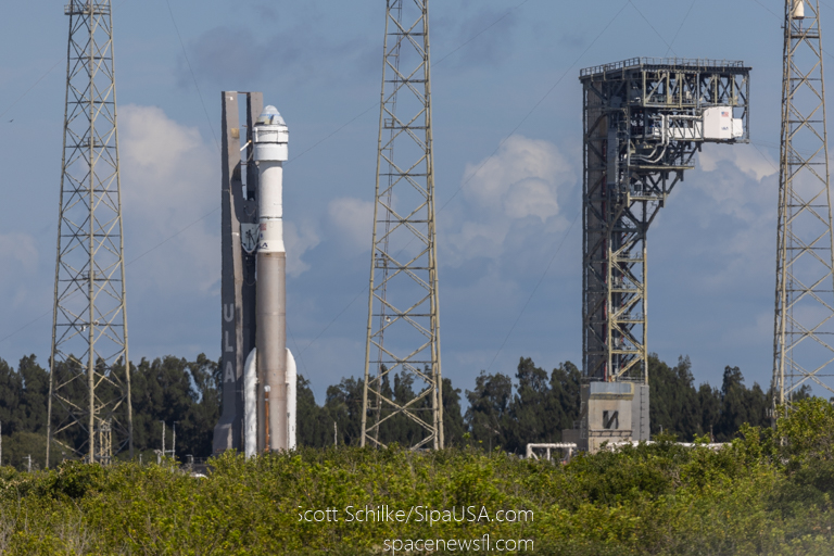 Rollout from the ULA VIF to SLC-41 Launch Pad Boeing Starliner Crewed Test Flight