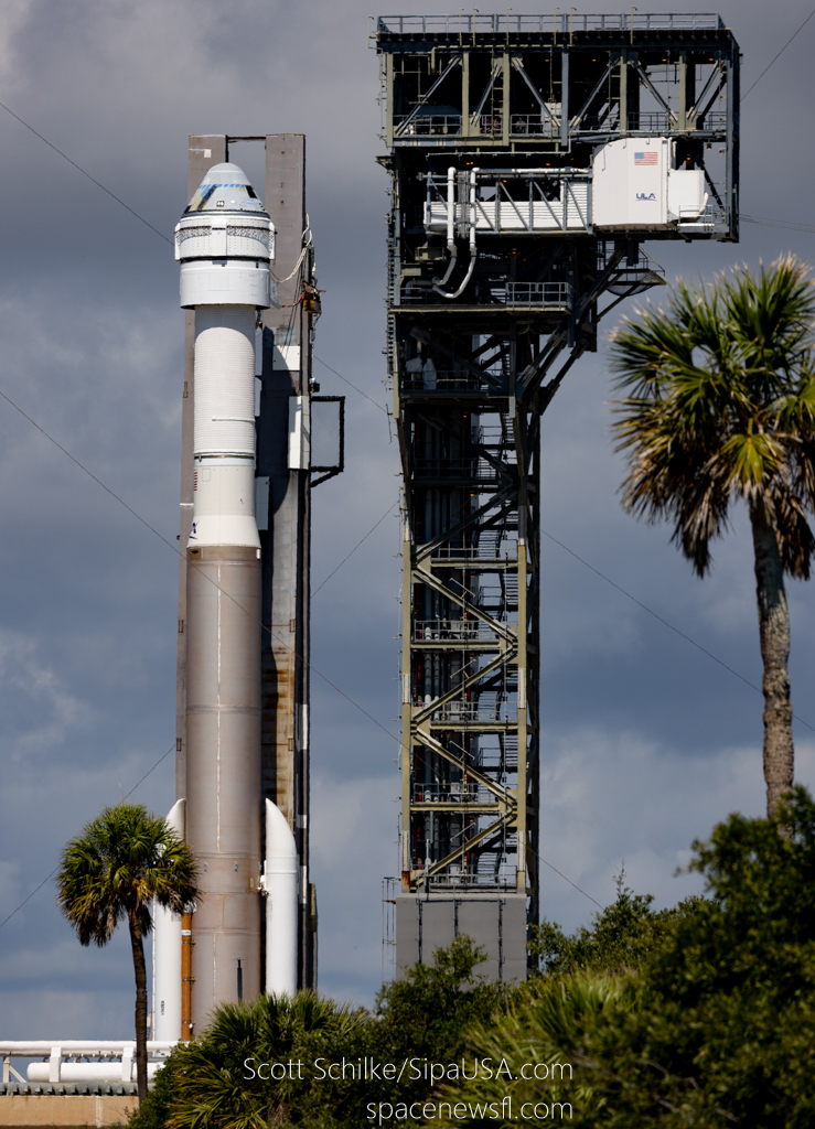 Rollout from the ULA VIF to SLC-41 Launch Pad Boeing Starliner Crewed Test Flight