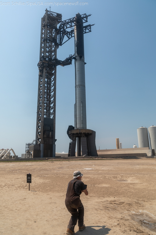 June 5th 2024 Final Full Stack of SpaceX Starship IFT-4 FTS Is Armed