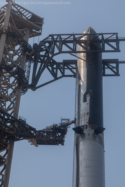 June 5th 2024 Final Full Stack of SpaceX Starship IFT-4 FTS Is Armed