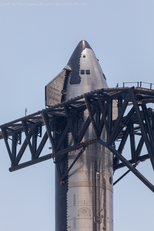 June 5th 2024 Final Full Stack of SpaceX Starship IFT-4 FTS Is Armed