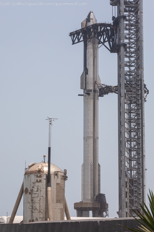 June 5th 2024 Final Full Stack of SpaceX Starship IFT-4 FTS Is Armed