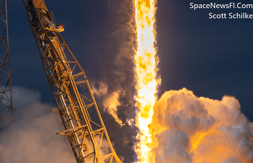 Falcon 9 Engine Shot 15 seconds after liftoff