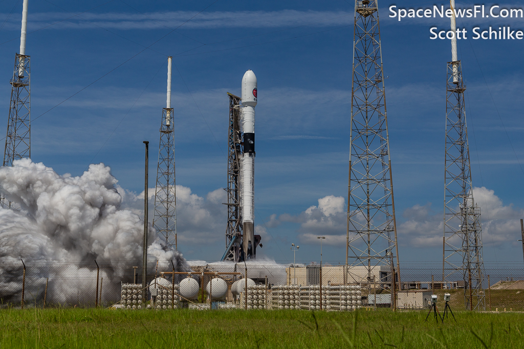 Ignition of SpaceX Falcon 9 ESA Euclid Mission