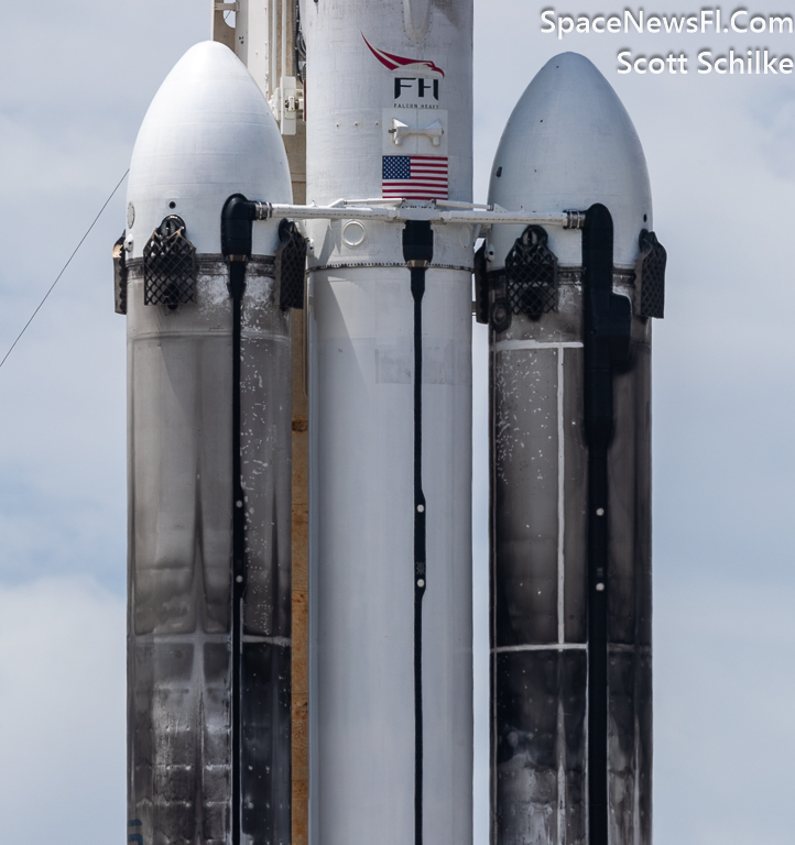 The 7th Ever Flown SpaceX Falcon Heavy Rocket Waiting For Liftoff