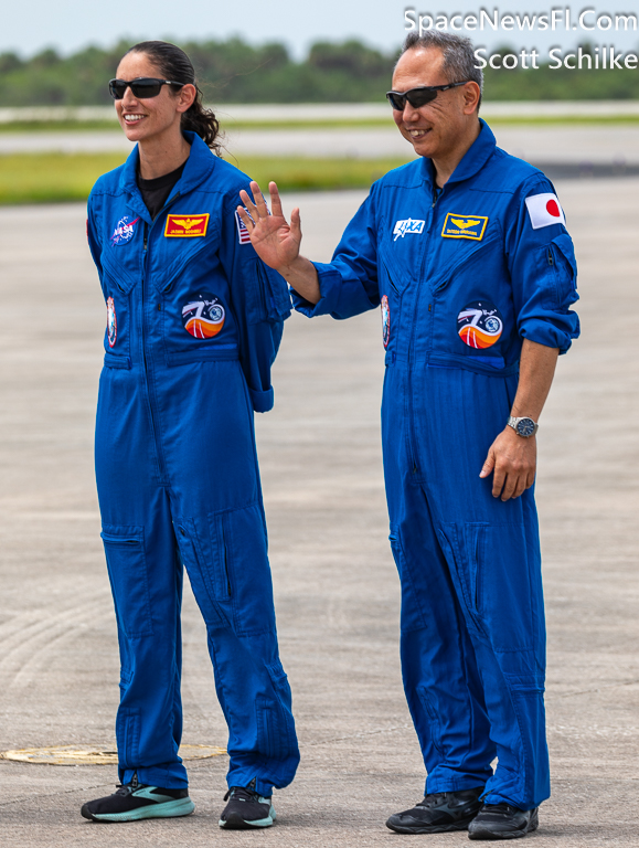 Waving JAXA Astronaut Satoshi Furukawa Japan