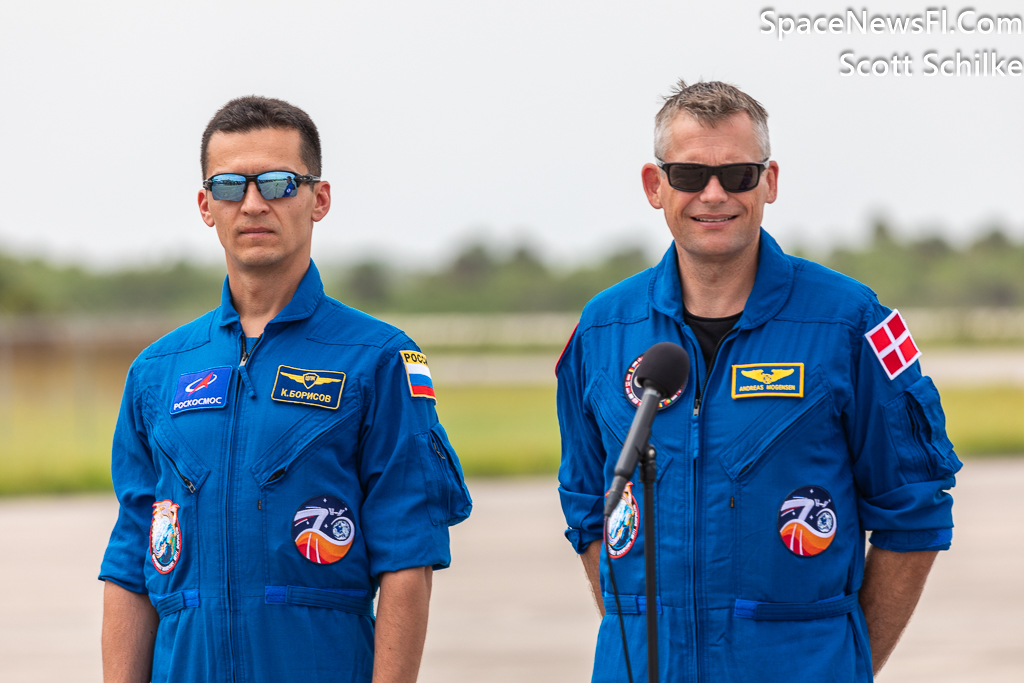 At The Mike Is Danish Pilot Andreas Mogensen