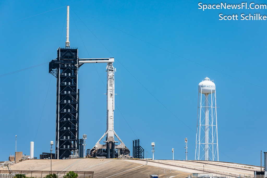 NASA Crew 7 At SpaceX LC-39 Launch Site