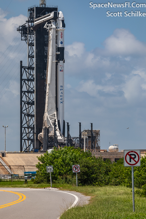 NASA Crew 7 At SpaceX LC-39 Launch Site