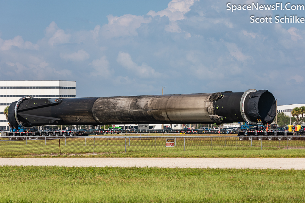 Transit #2 with SpaceX B-1073-10 In Front Of The VAB