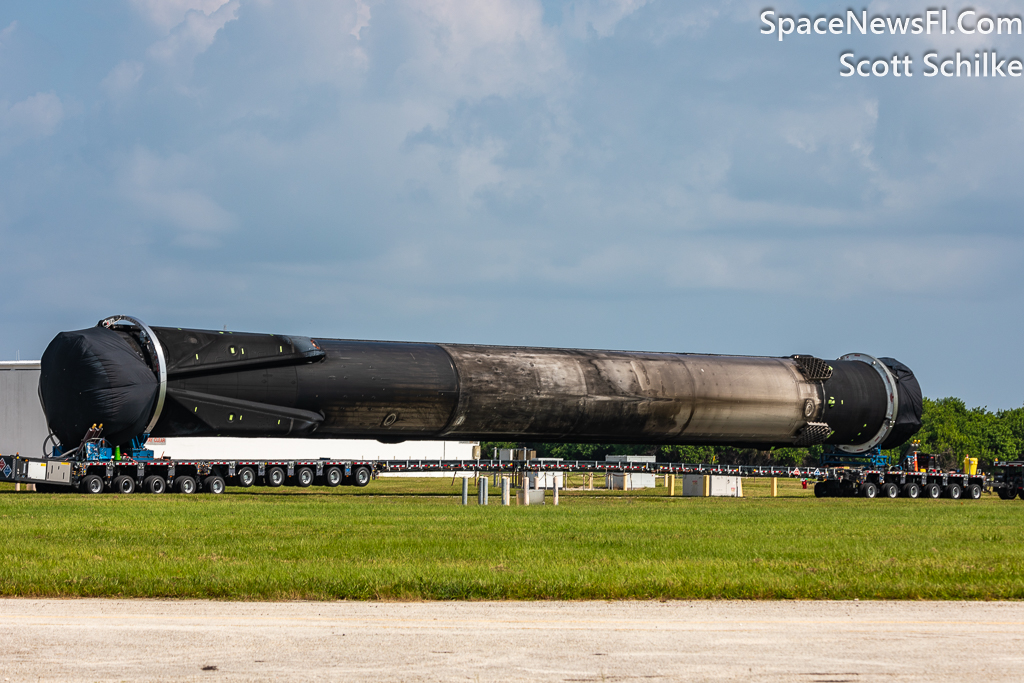 Transit #2 with SpaceX B-1073-10 In Front Of The VAB