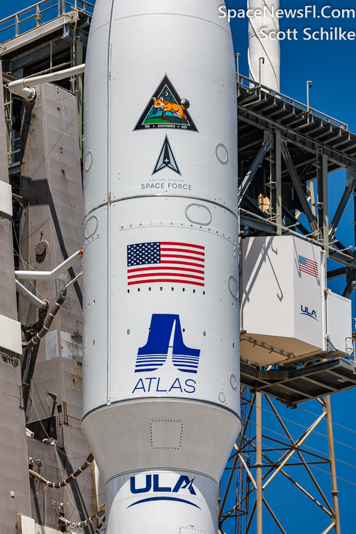NRO National Reconnaissance Office & USSF ULA American Flag Logos