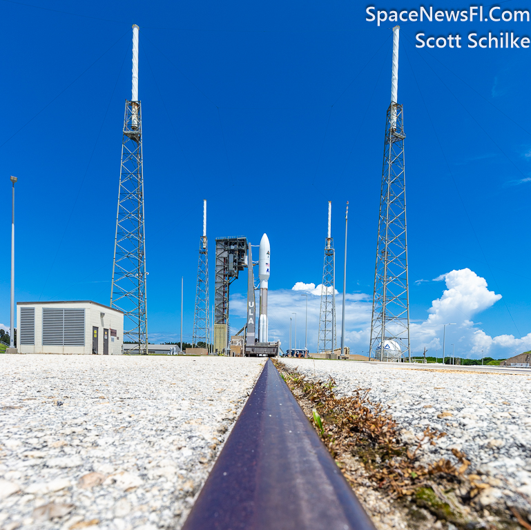 One Side Of The Rail Tracks That The Rocket Uses To Get To The Pad