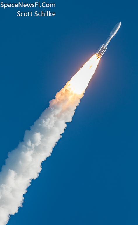 Atlas V NROL-107 Screaming Down Range Mach 1