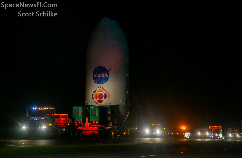 NASA SpaceX Psyche Payload Transported To LC-39A