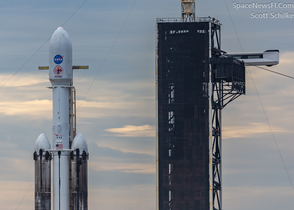 NASA SpaceX Falcon Heavy Psyche Mission Poised For Launch