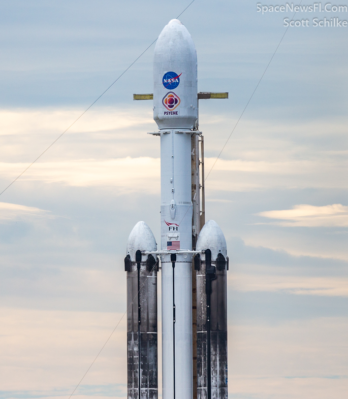 NASA SpaceX Falcon Heavy Psyche Mission Poised For Launch