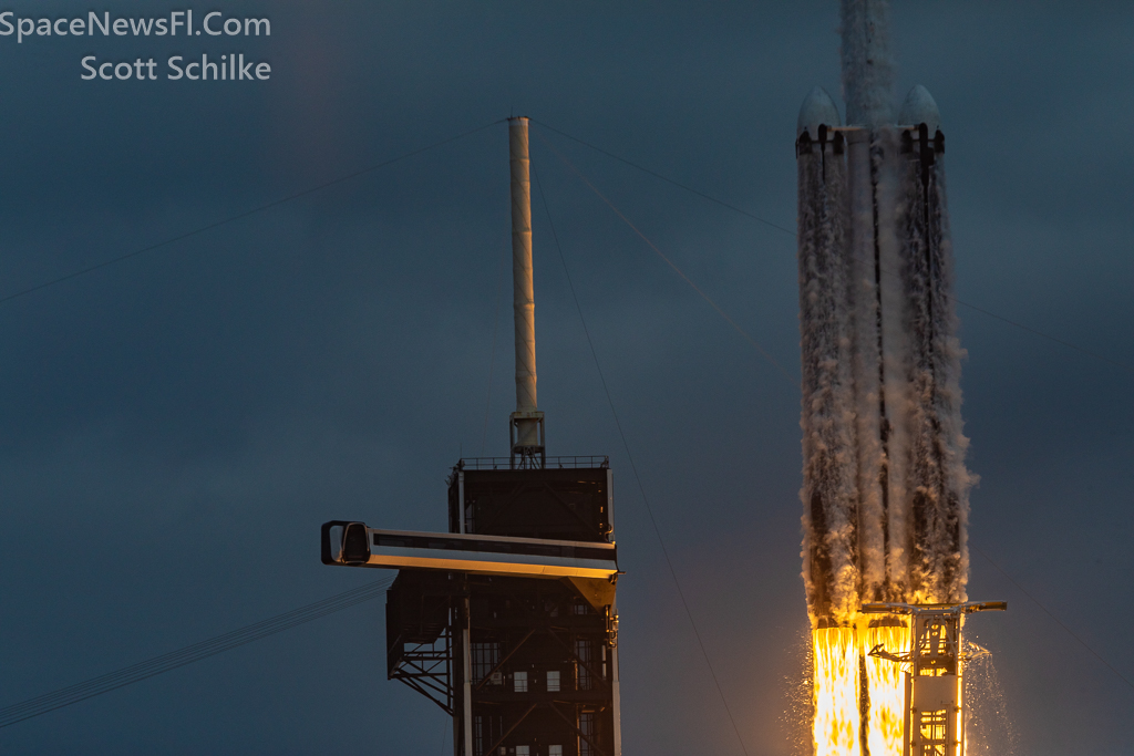 Remote Engine Shot From The Crawler Way LC-39A NASA SpaceX Psyche