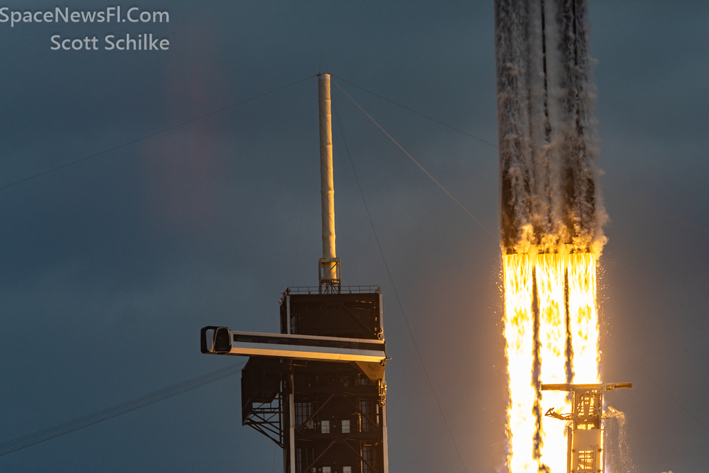 Remote Engine Shot From The Crawler Way LC-39A NASA SpaceX Psyche