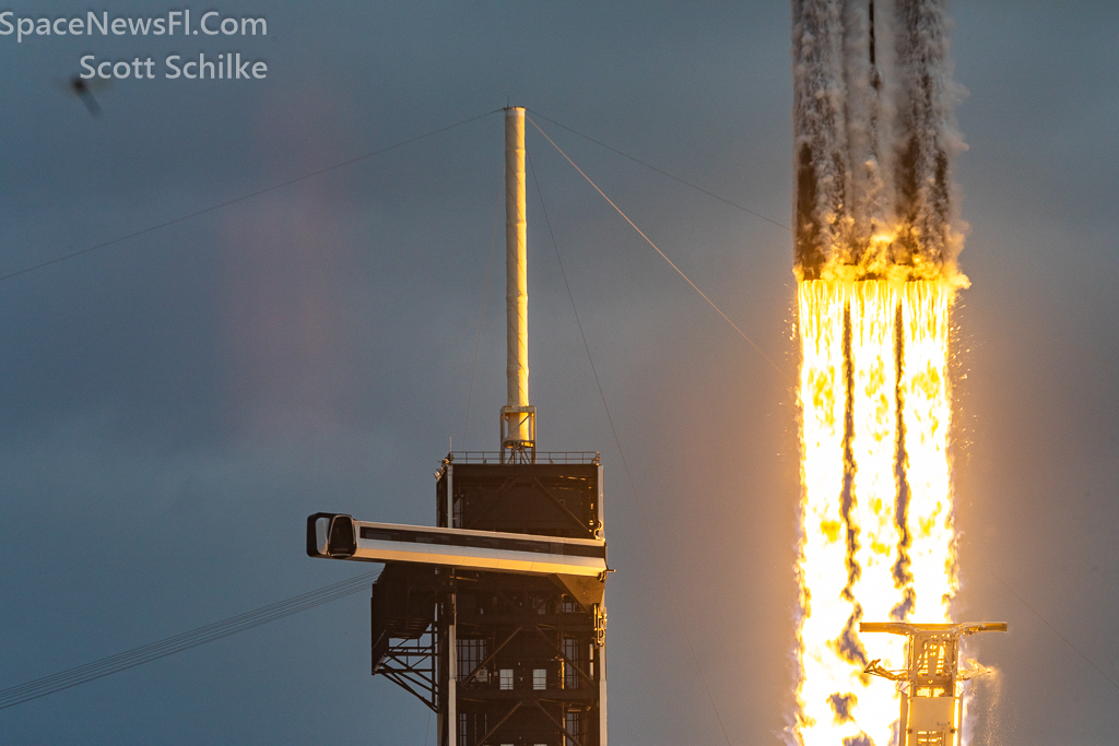 Remote Engine Shot From The Crawler Way LC-39A NASA SpaceX Psyche