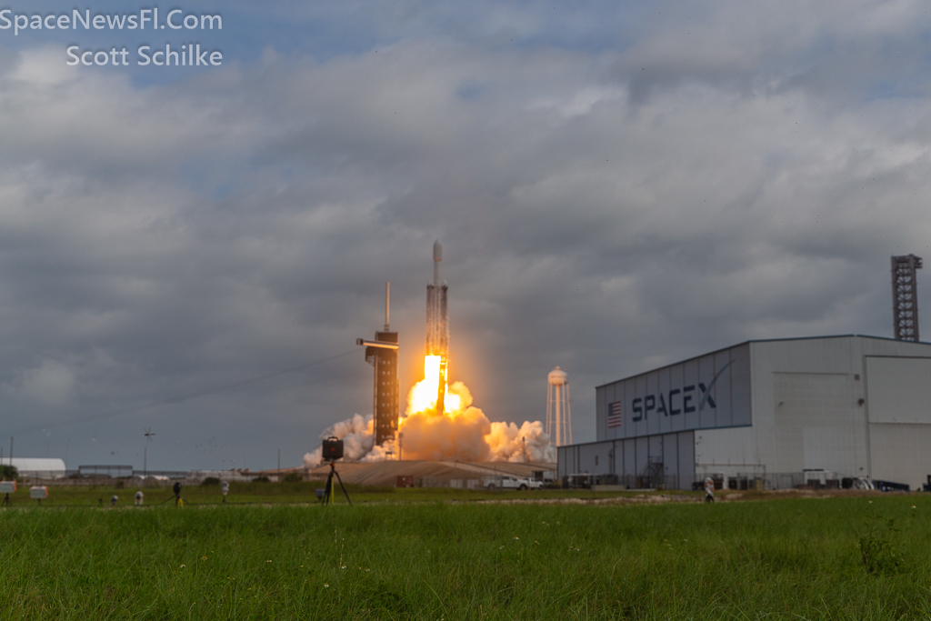 Remote Engine Shot From The Crawler Way LC-39A NASA SpaceX Psyche