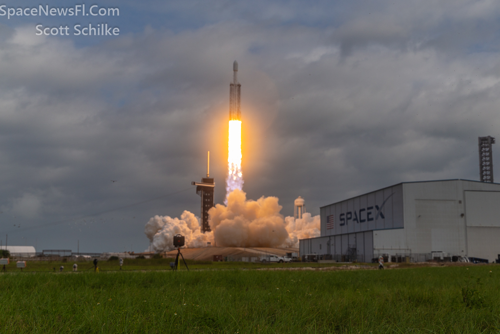 Remote Engine Shot From The Crawler Way LC-39A NASA SpaceX Psyche