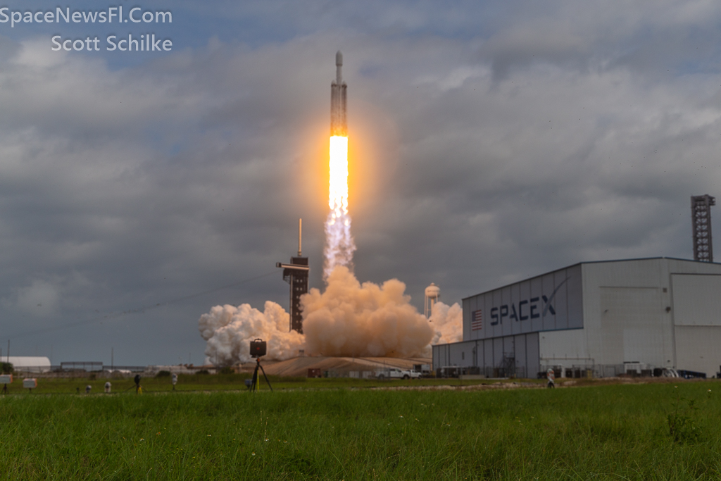 Remote Engine Shot From The Crawler Way LC-39A NASA SpaceX Psyche