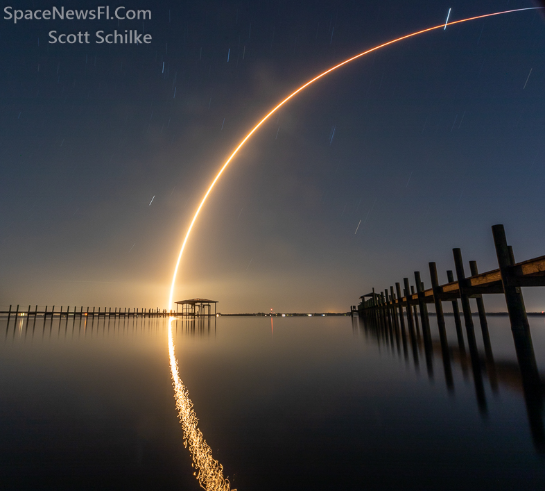 SpaceX Starlink 6-24 Liftoff at 10:17 PM on Oct. 21st 2023