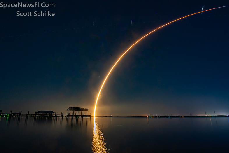 SpaceX Starlink 6-24 Liftoff at 10:17 PM on Oct. 21st 2023