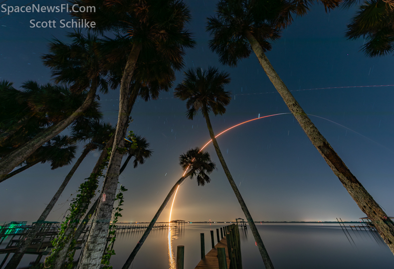 SpaceX Starlink 6-24 Liftoff at 10:17 PM on Oct. 21st 2023