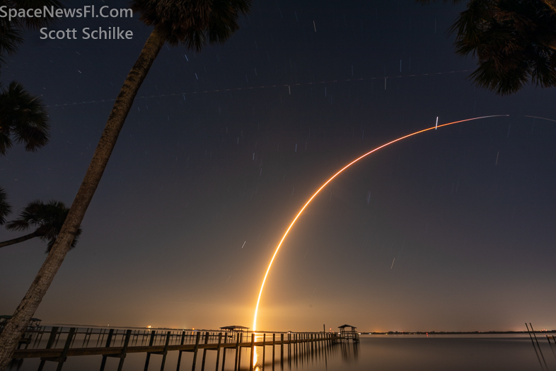 SpaceX Starlink 6-24 Liftoff at 10:17 PM on Oct. 21st 2023