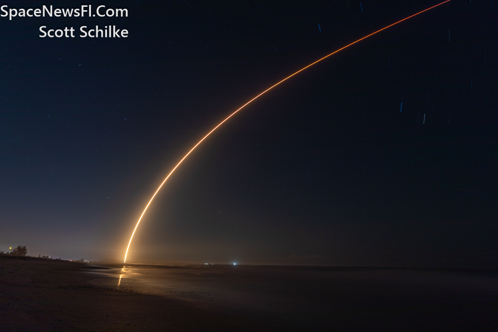 Liftoff of SpaceX Starlink 6-27 at 12:05 AM 11-8-2023 From SLC-40 Cape Canaveral