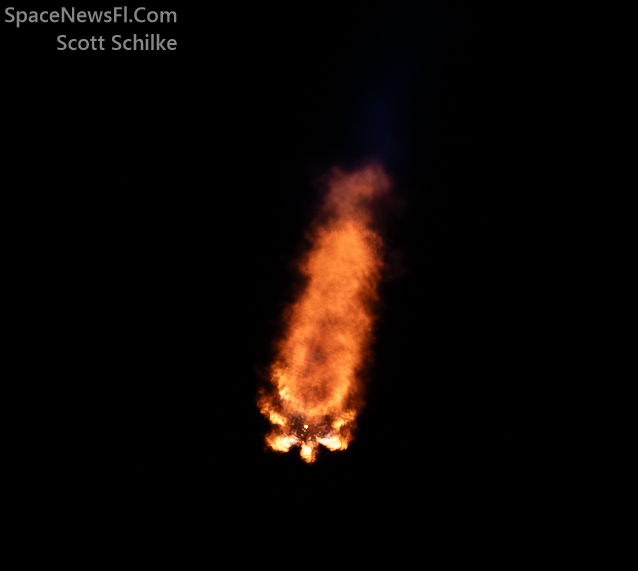 NASA SpaceX CRS-29 Well Down Range Over The Atlantic Ocean