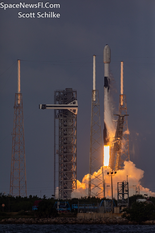 SpaceX SES 03b mPower 5&6 Liftoff In & Out Of The Clouds 4:08 PM EST Nov. 12th 2023