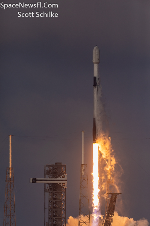 SpaceX SES 03b mPower 5&6 Liftoff In & Out Of The Clouds 4:08 PM EST Nov. 12th 2023