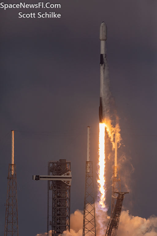 SpaceX SES 03b mPower 5&6 Liftoff In & Out Of The Clouds 4:08 PM EST Nov. 12th 2023