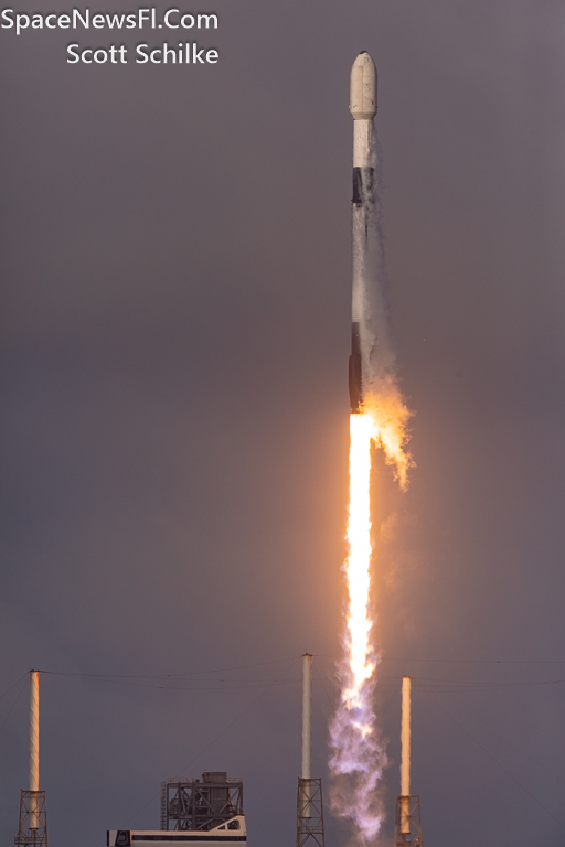 SpaceX SES 03b mPower 5&6 Liftoff In & Out Of The Clouds 4:08 PM EST Nov. 12th 2023