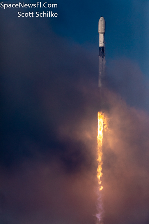 SpaceX SES 03b mPower 5&6 Liftoff In & Out Of The Clouds 4:08 PM EST Nov. 12th 2023