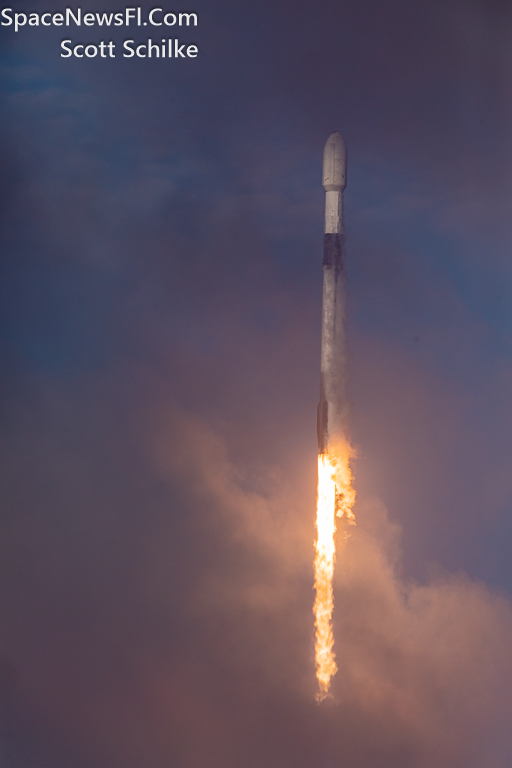 SpaceX SES 03b mPower 5&6 Liftoff In & Out Of The Clouds 4:08 PM EST Nov. 12th 2023