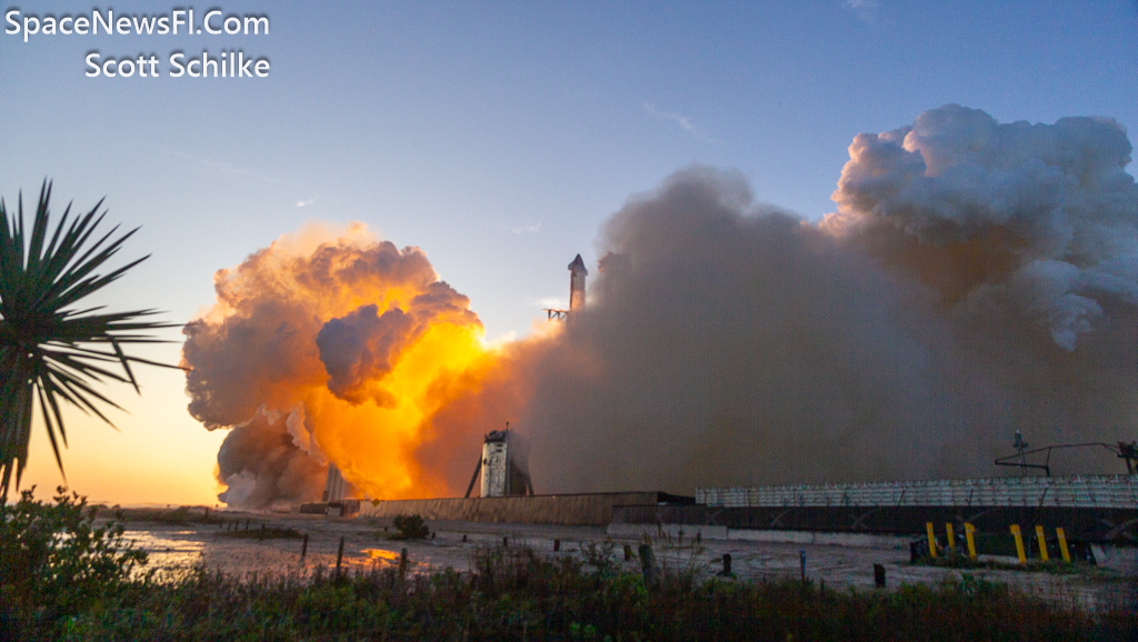 Sequence Of Close Up Remote Camera Images SpaceX Starship Liftoff