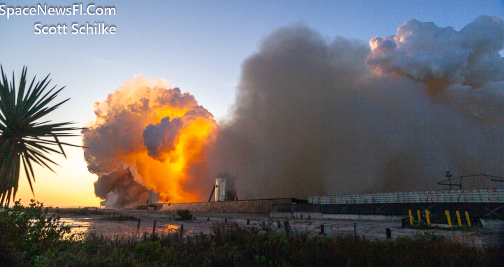 Sequence Of Close Up Remote Camera Images SpaceX Starship Liftoff